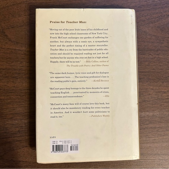 Frank McCourt Books Lot of 3 Angela’s Ashes, Teacher Man, Tis 2 HC & 1 PB - Picture 7 of 10